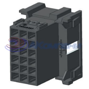 КДПА.732313.007 Колодка штыревая 18-контактная 2,8мм, серая (аналог Tyco 1-967629-1)