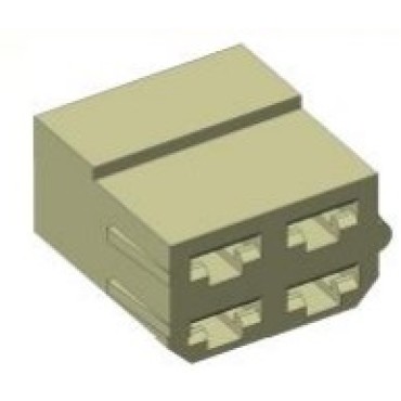 СЦНК.757555.580.00.00 Колодка гнездовая 4-х контактная 6,3мм аналог АвтоВАЗ 1/20580, АМР 180900