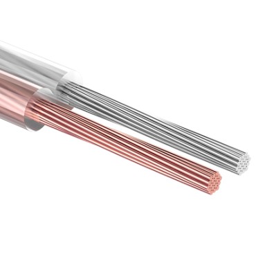 Акустический кабель 2х0,25 мм2, прозрачный, бухта 100 м, PROconnect BLUELINE 01-6201-6