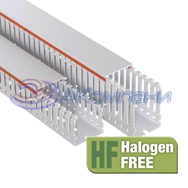 Короб перфорированный RLHF6 25x40, без галогенов, светло-серый