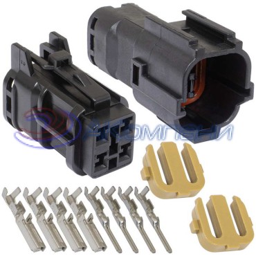 Комплект разъёмов, 24В, 4 конт., IP66 SuperSeal 1.8, 4PIN MF RUICHI