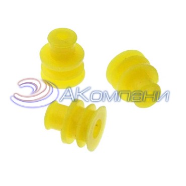 Уплотнитель разъёма, WIRE SEAL 1.5*6 мм желтый, 12/ 24 (DC) В WIRE SEAL 1.5*6mm yellow RUICHI