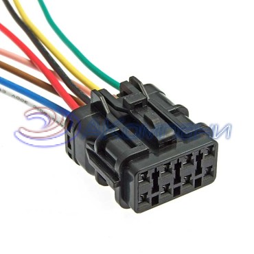 Разъём, DJ7081-1.8-21 (18AWG 200 мм), 12/ 24 (DC) В DJ7081-1.8-21 (18AWG 200mm) RUICHI
