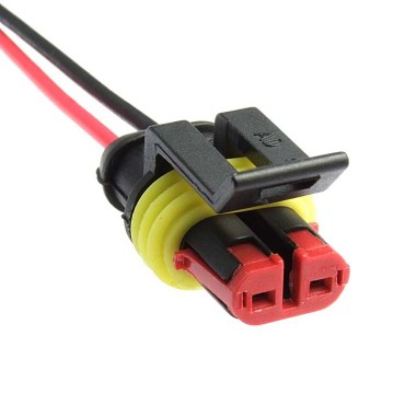 Разъём, DJ7021-1.5-21 (18AWG 200 мм), 12/ 24 (DC) В DJ7021-1.5-21 (18AWG 200mm) RUICHI