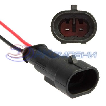 Разъём, DJ7021-1.5-11 (18AWG 200 мм), 12/ 24 (DC) В DJ7021-1.5-11 (18AWG 200mm) RUICHI