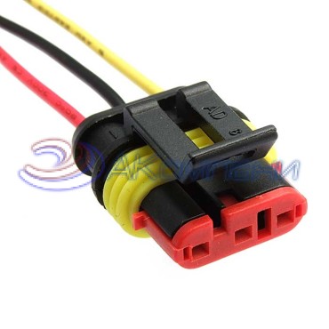 Разъём, DJ7031-1.5-21 (18AWG 200 мм), 12/ 24 (DC) В DJ7031-1.5-21 (18AWG 200mm) RUICHI