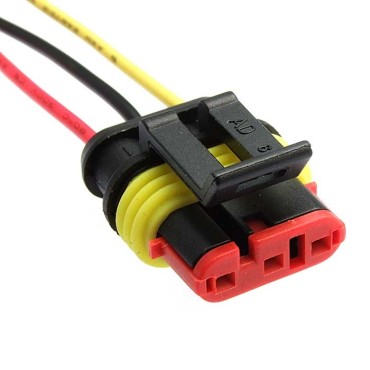 Разъём, DJ7031-1.5-21 (18AWG 200 мм), 12/ 24 (DC) В DJ7031-1.5-21 (18AWG 200mm) RUICHI