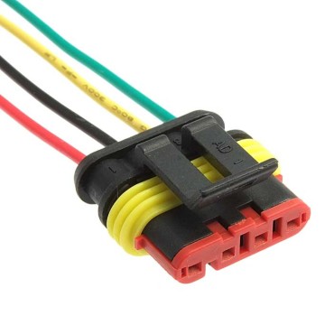 Разъём, DJ7041-1.5-21 (18AWG 200 мм), 12/ 24 (DC) В DJ7041-1.5-21 (18AWG 200mm) RUICHI