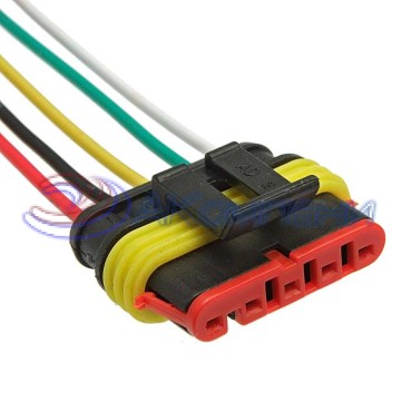 Разъём, DJ7051-1..5-21 (18AWG 200 мм), 12/ 24 (DC) В DJ7051-1.5-21 (18AWG 200mm) RUICHI