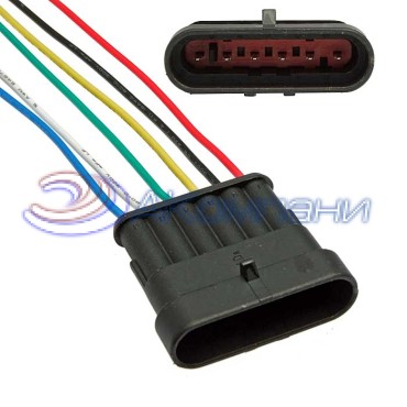 Разъём, DJ7061-1.5-11 (18AWG 200 мм), 12/ 24 (DC) В DJ7061-1.5-11 (18AWG 200mm) RUICHI