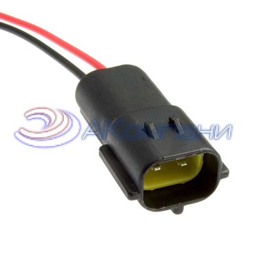 Разъём, DJ70214Y-2-11 (20AWG 200 мм), 12/ 24 (DC) В DJ70214Y-2-11 (20AWG 200mm) RUICHI