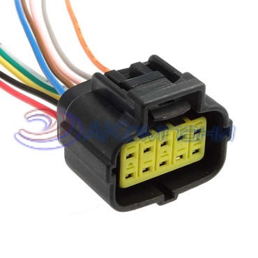 Разъём, DJ7106-2-21 (20AWG 200 мм), 12/ 24 (DC) В DJ7106-2-21 (20AWG 200mm) RUICHI