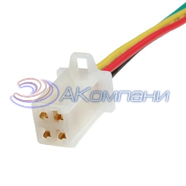 Разъём, DJ7041A-2.8-21 (18AWG 300 мм), 12/ 24 (DC) В DJ7041A-2.8-21 (18AWG 300mm) RUICHI