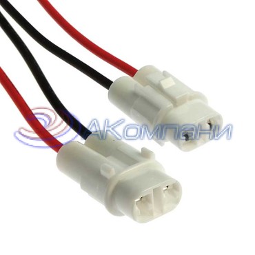 Разъём, DJ7026-2-21 (18AWG 300 мм), 12/ 24 (DC) В DJ7026-2-21 (18AWG 300mm) RUICHI