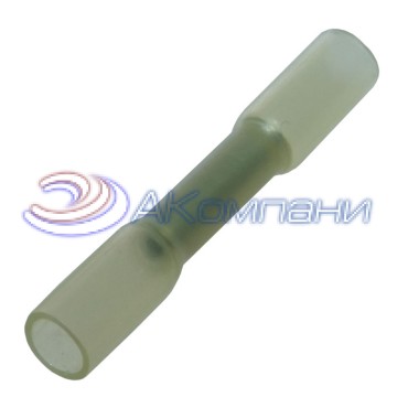 Гильза соединительная для кабеля с термоусадкой RUICHI BHT0.5 HST, 9 А, 26-22 AWG, медь луженая, белая