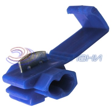 Скотчлок врезного типа RUICHI CW-2, 15 А, 22-18 AWG, 1,0-2,5 мм2, синий