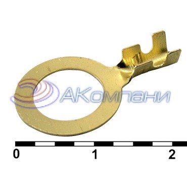 Наконечник кольцевой неизолированный RUICHI DJ431-10A-D, 2,5…4,0 мм2, латунь H65Y