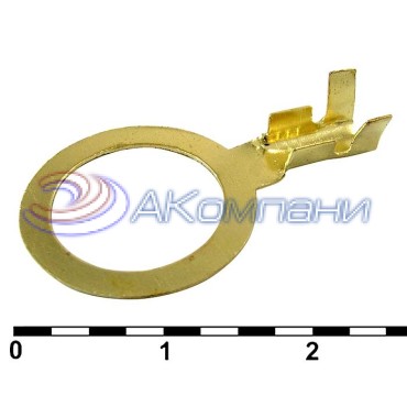 Наконечник кольцевой неизолированный RUICHI DJ431-12B-C, 2,0…2,5 мм2, латунь