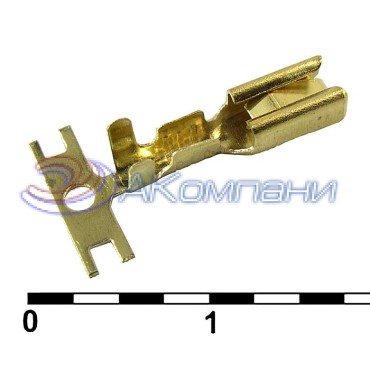Клемма ножевая неизолированная RUICHI DJ621-E2.8A