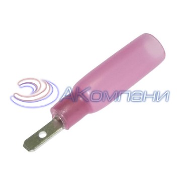 Клемма ножевая изолированная M-типа (вилка) RUICHI MDD 1.25-110 (5) мм, HST, красная