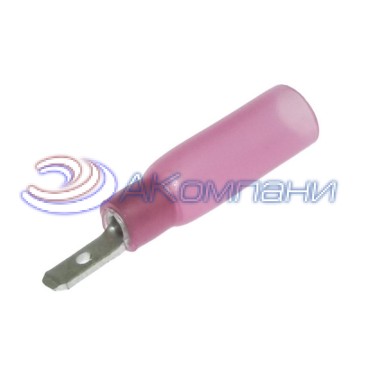 Клемма ножевая изолированная M-типа (вилка) RUICHI MDD 1.25-110 (8) мм, HST, красная