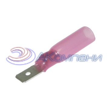 Клемма ножевая изолированная RUICHI MDD1.25-187(5) HST, красная