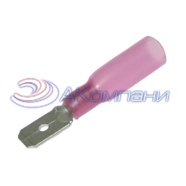 Клемма ножевая изолированная M-типа (вилка) RUICHI MDD 1.25-250 мм, HST, красная