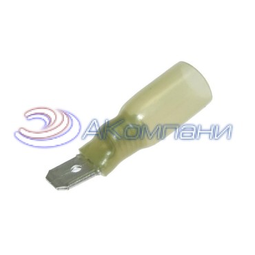 Клемма ножевая изолированная M-типа (розетка) RUICHI MDD 5.5-250 мм, HST, жёлтая