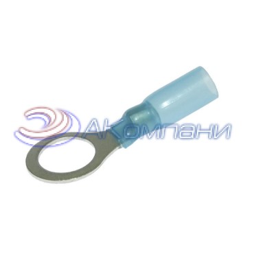 Наконечник кольцевой изолированный RUICHI RV2-10 HST, 27 А, 16-14 AWG, синий, латунь луженая