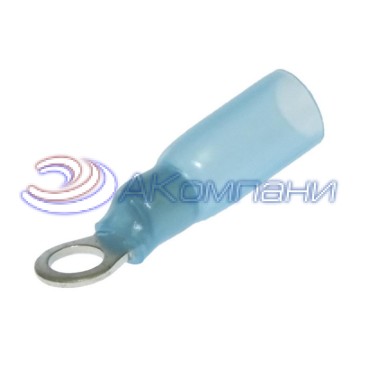 Наконечник кольцевой изолированный RUICHI RV2-4 HST, 19 А, 16-14 AWG, синий, латунь луженая