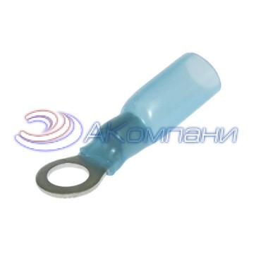 Наконечник кольцевой изолированный RUICHI RV2-5 HST, 27 А, 16-14 AWG, синий, латунь луженая