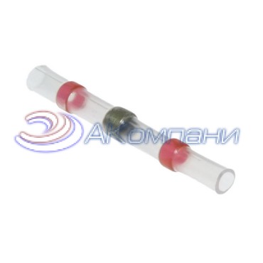 Втулка соединительная для проводов с термоусадкой RUICHI SST-S21, IP67, 22-18 AWG, 0,5…1,0 мм2, красная маркировка