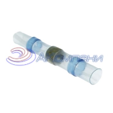 Втулка соединительная для проводов с термоусадкой RUICHI SST150-31, IP67, 16-14 AWG, 1,5…2,5 мм2, полиолефин, с припоем, синяя маркировка