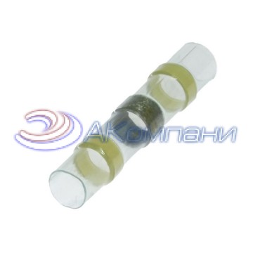 Втулка соединительная для проводов с термоусадкой RUICHI SST150-41, IP67, 12-10 AWG, 4,0…6,0 мм2, полиолефин, с припоем, желтая маркировка