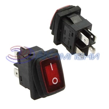 Клавишный переключатель RUICHI SB015, IP65, ON-OFF, 13x19.2 мм