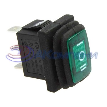 Клавишный переключатель RUICHI SB008, IP65, ON-OFF-ON, 13x19.2 мм