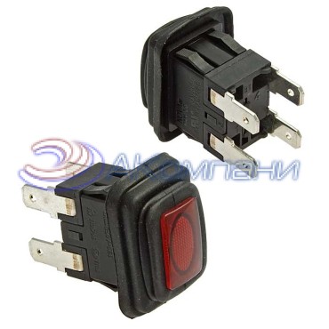 Клавишный переключатель RUICHI SB146, IP65, ON-OFF, 13x19 мм