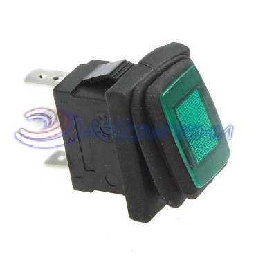 Клавишный переключатель RUICHI SB008-12V, IP65, ON-OFF, 13x19.2 мм