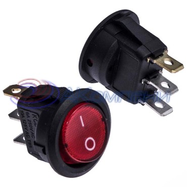 Клавишный переключатель RUICHI KCD1-101N-8-C3-R/3P, ON-OFF