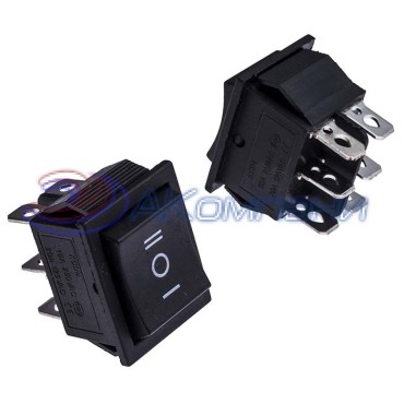 Клавишный переключатель RUICHI KCD4-203-C6-B/6P, ON-OFF-ON