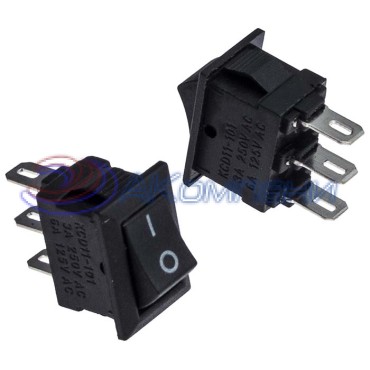 Клавишный переключатель RUICHI KCD5-101-C3-B/3P,  ON-OFF