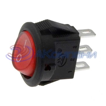 Клавишный переключатель RUICHI KCD5-102-2- C3-R/3P, ON-ON