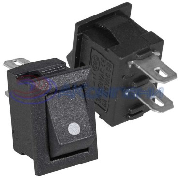 Клавишный переключатель RUICHI KCD5-101-C1-B/2P, ON-OFF, 2 контакта, черный