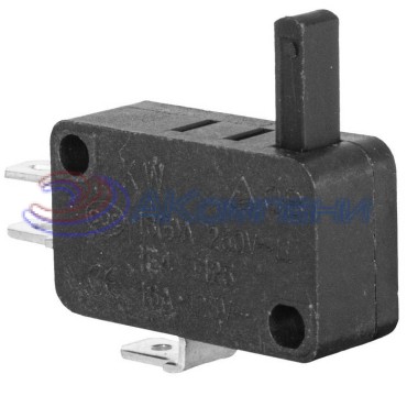 Микропереключатель с удлиненным штоком RUICHI KW7-29, 16х10.5х28 мм, ON-(ON), 3P, 250 В, 5 А, 30 мОм, -25...+85 °C