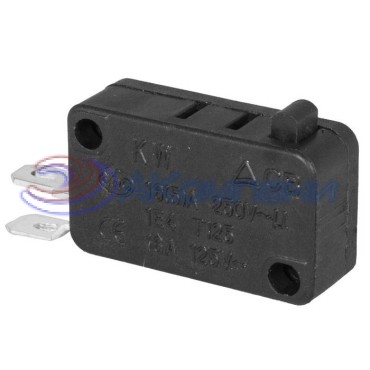 Микропереключатель RUICHI KW7-28, 16х10.5х28 мм, OFF-(ON), 2P, 250 В, 5 А, 30 мОм, -25...+85 °C
