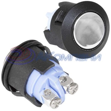 Кнопка антивандальная RUICHI GQ16F-10/PC, OFF-(ON), рабочая температура -25…+55 °C, корпус PBT+PC UV