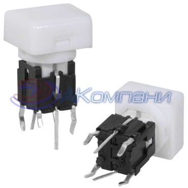 Миниатюрная кнопка RUICHI TS5-3WR-11S, с LED-подсветкой