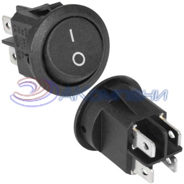 Клавишный переключатель RUICHI KCD1-201-8-C3-B/4P, ON-OFF