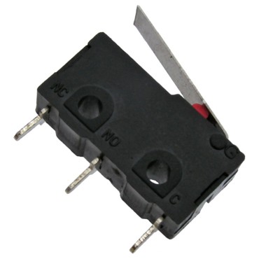 Микропереключатель с рычагом RUICHI SM5-02N-25G, ON-(ON) SPDT 3P, 3 А, 250 В