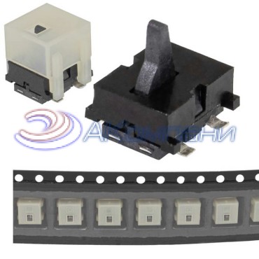 Микропереключатель RUICHI DS-014, 0.1 А, 30 В, 100 мОм, 50000 циклов, -40..+70°C